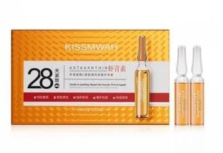 KISSMWAH Shrimp Green Vitamin C Tightening and Transparent Bottle Water Light Liquid 2ml * 5