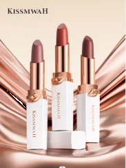 KISSMWAH Soft Mist Kiss Lipstick 103#Smoky Rose 4g