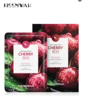 KISSMWAH Cherry Niacinamide Brightening Hydrating Mask - Box 30ml x 5 Sheets