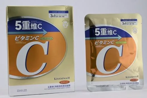 KISSMWAH 5-Fold Vitamin C Radiance Translucent Mask - Box 25mlx3pcs