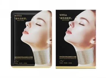 Whsa Hyaluronic Acid Collagen Gold Honeycomb Neck Mask - Box of 25g x 5 tablets
