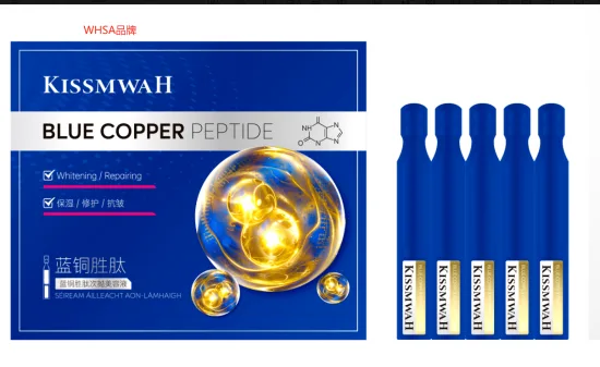 Whsa Blue Copper Peptide Anti-Wrinkle & Stretch Marks Sublime Beauty Fluid 1.9ml×10pcs