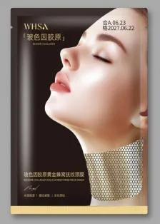 Whsa Hyaluronic Acid Collagen Gold Honeycomb Neck Mask - Tablet 25g