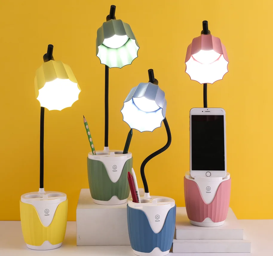 Wide-Stripe Rechargeable Double Pen Holder Table Lamp - LD3027