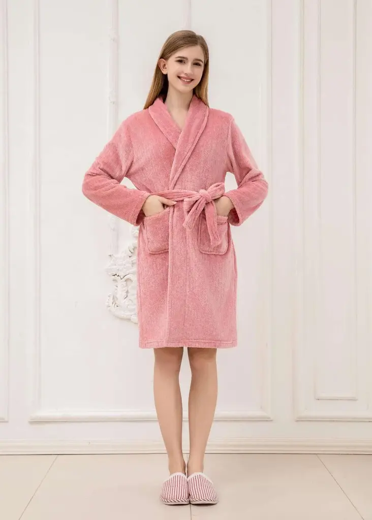 Light JadeStriped 情侣 Bathrobe - M6688