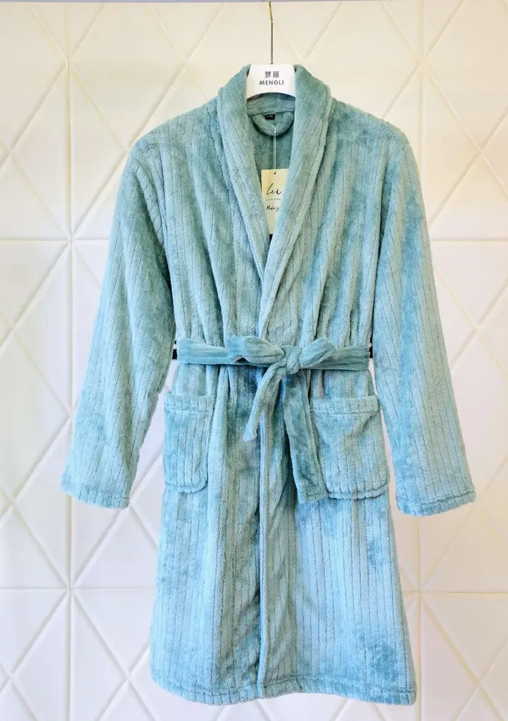 Spring GreenStriped 情侣 Bathrobe - M6688
