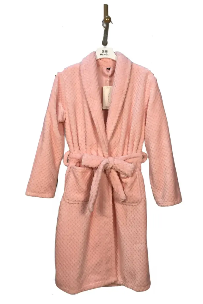 Pink Waffle Bathrobe - M6699