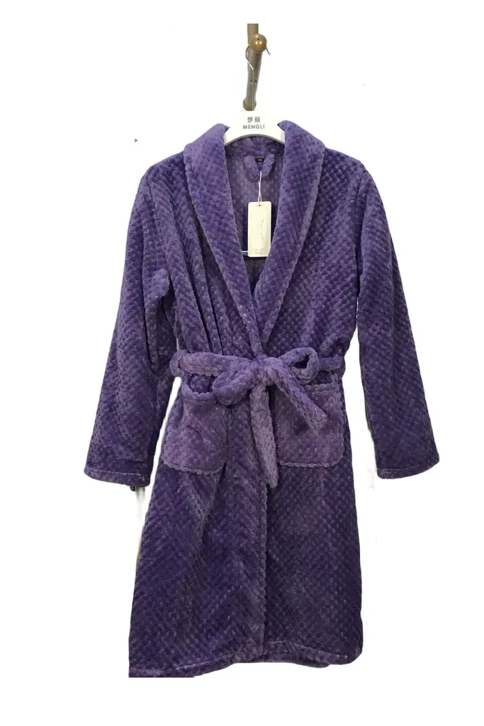 Purple Waffle Bathrobe - M6699