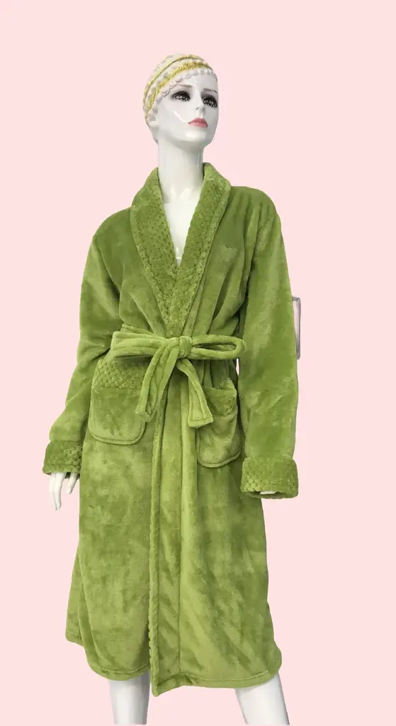 Green Waffle Bathrobe - M6699