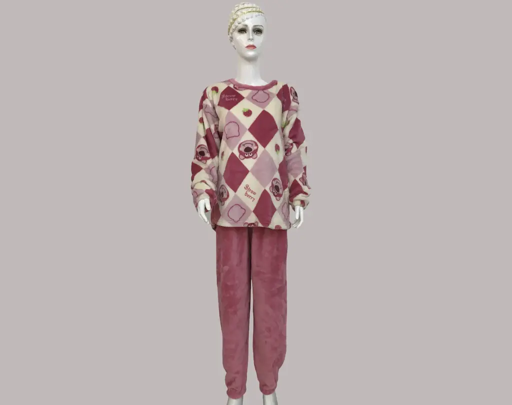 Strawberry Bear Two-Piece Loungewear Set - M5501