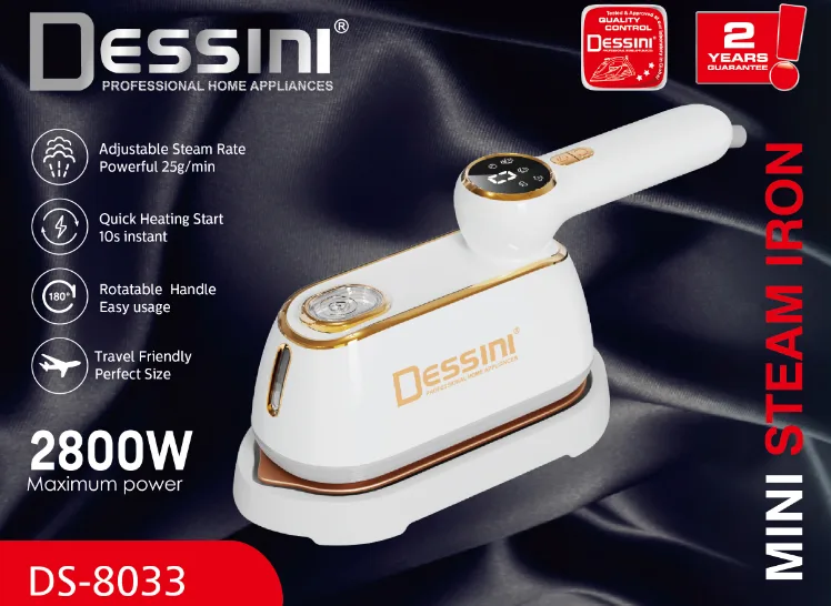 Dessini Steam Iron - DS825 - Black