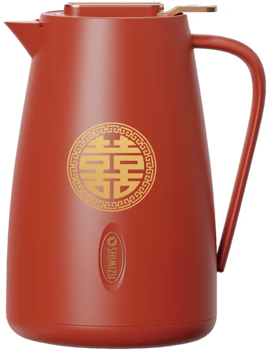 Glass-Lined Vacuum Jug 1.5L - SM-1226-1.5L - 红色圆喜