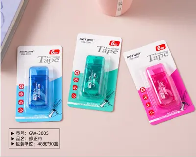 GW-3005 Correction Tape - 6M Length Rectangular