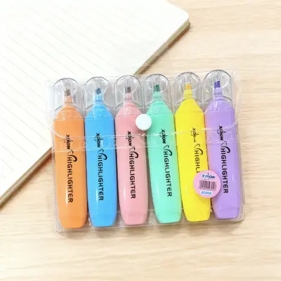 602-6 Fluorescent Pen - Bagged 6 Pieces