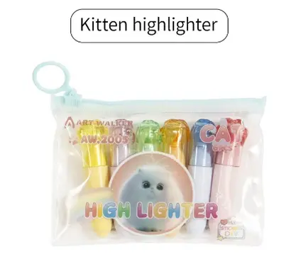 AW.2006 Elephant Fluorescent Pen 6 Pieces