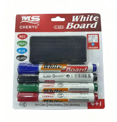 803-4+1 Whiteboard Pen + Eraser