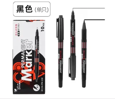 LIT.130 Small Double-Head Water-Based Marker - Boxed Black