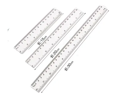 20CM Transparent Ruler (Thin Version)