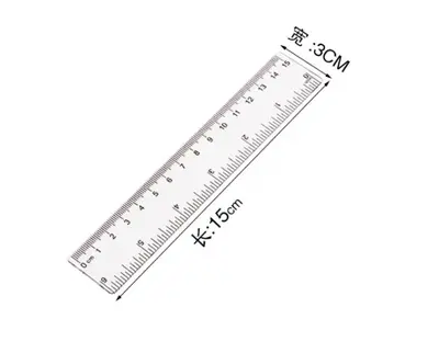 15CM Transparent Ruler (Thick Version)