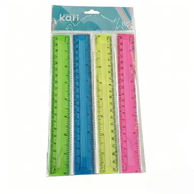 20CM Hard Ruler 4-piece Set