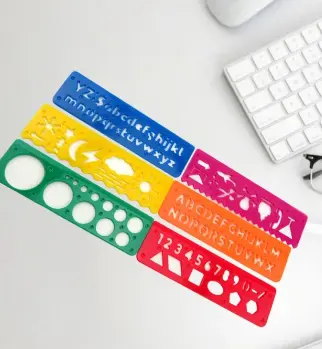 Shape Ruler 15CM Hard Ruler - 6-piece Set