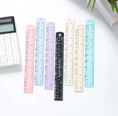 MQ1015C Macaroon Wide Face Aluminum Ruler 15cm