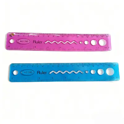 XL-3022 Soft Ruler 20cm - Circle Style