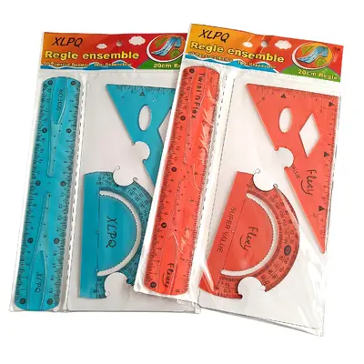 NO.3020 Three-Set Soft Ruler 20cm