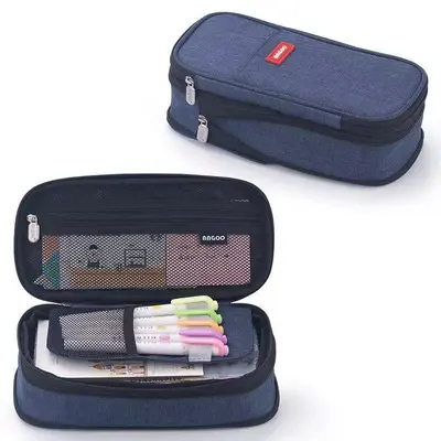 1801-5604d Stretchable Pen Bag - Blue Jeans