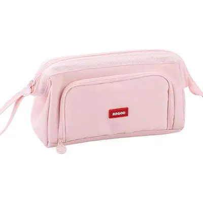 1910-2 Steel Frame Large Pen Bag - Pink