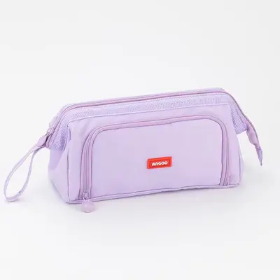 1910-3 Steel Frame Large Pen Bag - Purple