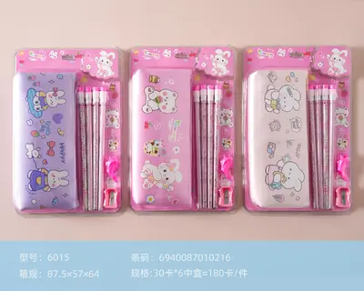 6015 Rabbit Pen Bag and Pencil Set