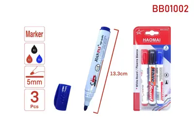 BB01002 3 Whiteboard Pens