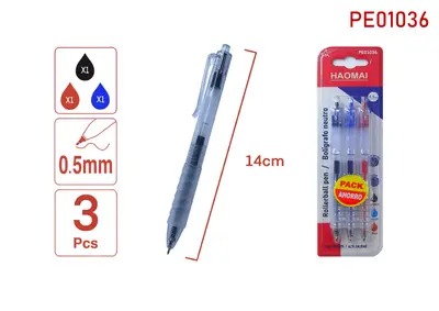 PE01036 Three Neutral Pens