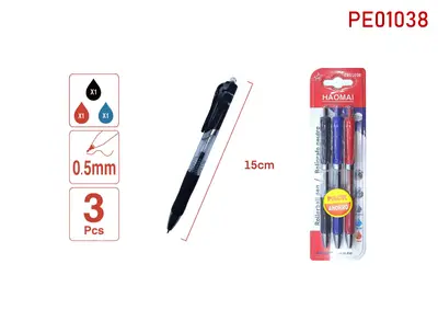PE01038 Three Neutral Pens