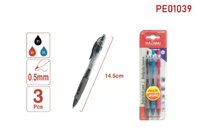PE01039 Three Neutral Pens