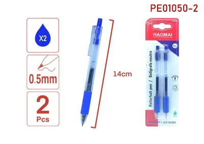 PE01050-2 Two Blue Neutral Pens