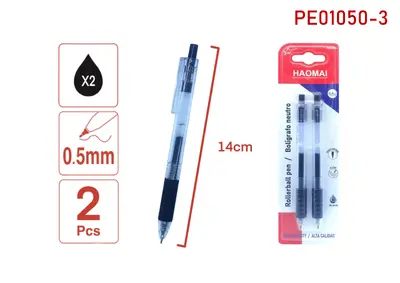 PE01050-3 Two Black Neutral Pens