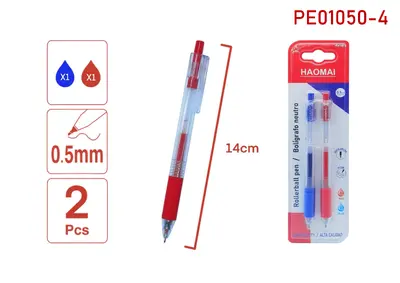 PE01050-4 Blue-Red Two Neutral Pens
