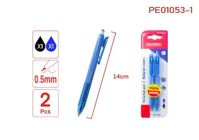 PE01053-1 Blue-Black Two Neutral Pens