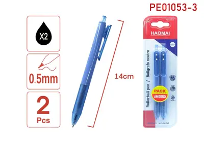 PE01053-3  Two black neutral pens