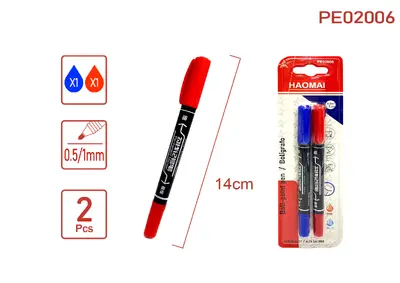 PE02006 Blue-red outline marker pen