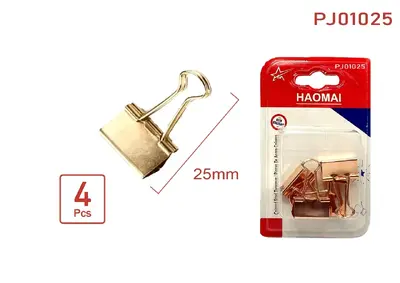 PJ01025  25mm rose gold long tail clip / 4pcs