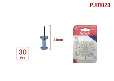 PJ01028  Transparent gold土豪 color 23MM T-shaped nail / 30PCS