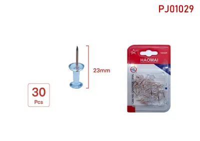 PJ01029  Transparent rose gold 23MM T-shaped nail / 30PCS