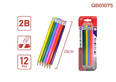 QB01075 Colored 2B pencils 12