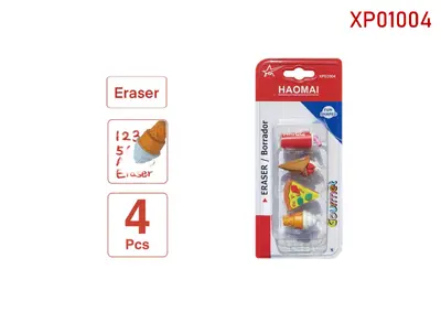 XP01004 Set of 4 Erasers
