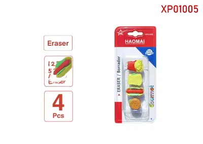 XP01005 Set of 4 Erasers