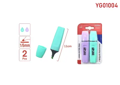 YG01004 2 pieces of long fluorescent pens 11CM