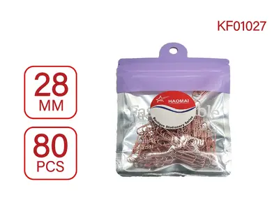 KF01027 28mm Rose Gold Paper Clip / 80PCS